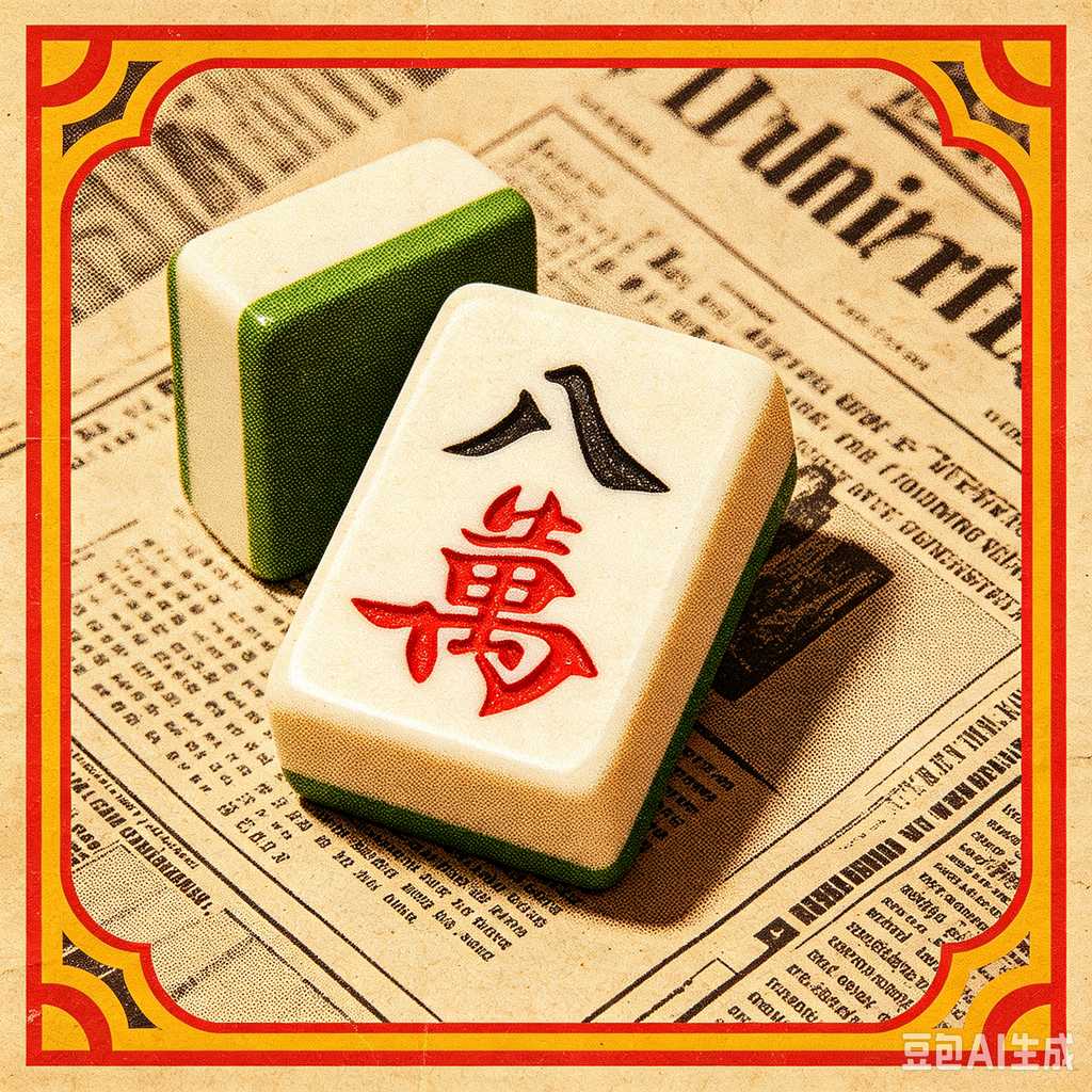 cute mini mahjong tiles set